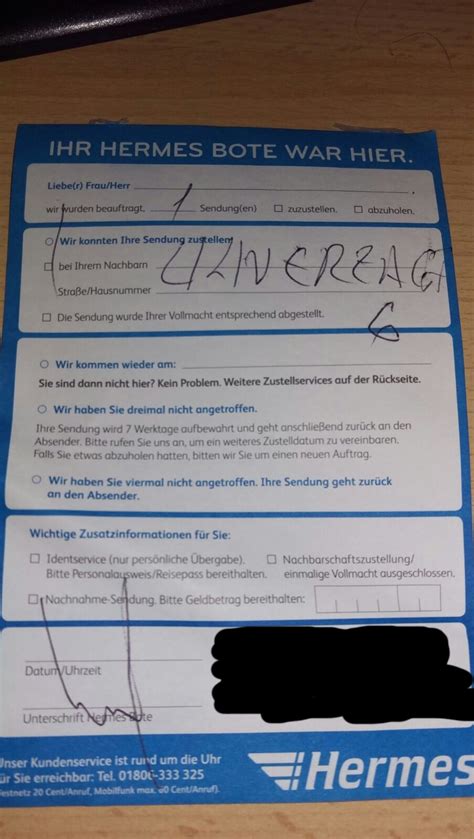 hermes liefert mein paket nicht
